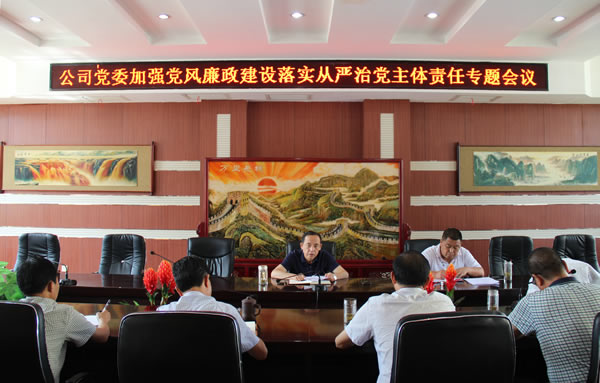 隴運集團(tuán)公司黨委召開加強(qiáng)黨風(fēng)廉政建設(shè)，全面從嚴(yán)治黨落實主體責(zé)任專題會議