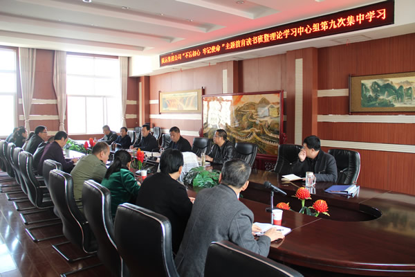 隴運集團公司黨委召開“不忘初心、牢記使命”主題教育讀書班暨理論學(xué)習(xí)中心組第九次集中學(xué)習(xí)（擴大）會議