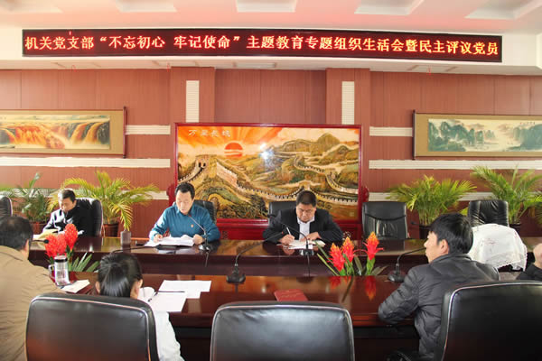 隴運(yùn)集團(tuán)公司機(jī)關(guān)黨支部召開“不忘初心、牢記使命”主題教育專題組織生活會(huì)和民主評(píng)議黨員會(huì)